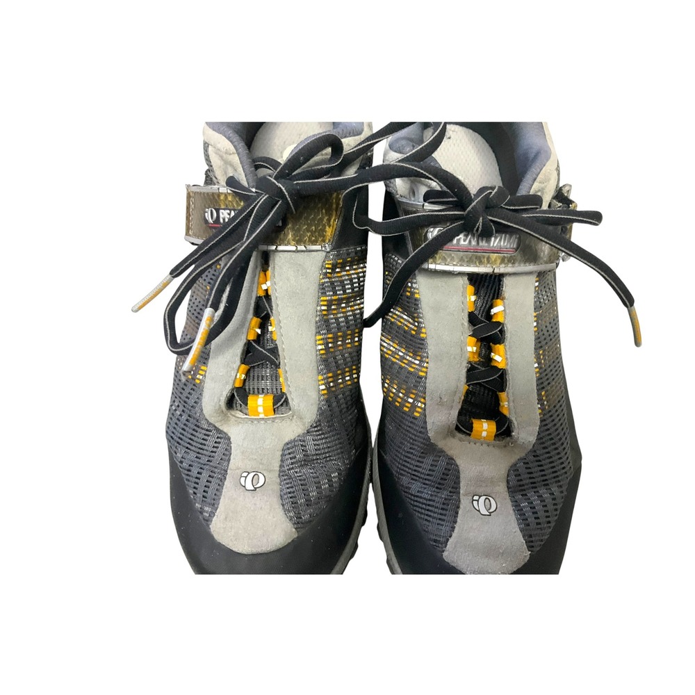 Pearl Izumi Women Mountain Bike Shoes Gray Orange SPD Cycling MTB SZ 41/ US 10 - Picture 2 of 9